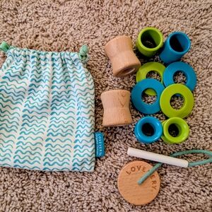 Lovevery Wooden Toy Set with Bag